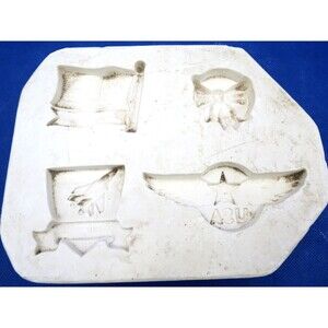 Kansas Vintage Patriotic Magnets Slip Mold KCP 149 USA Wings and More